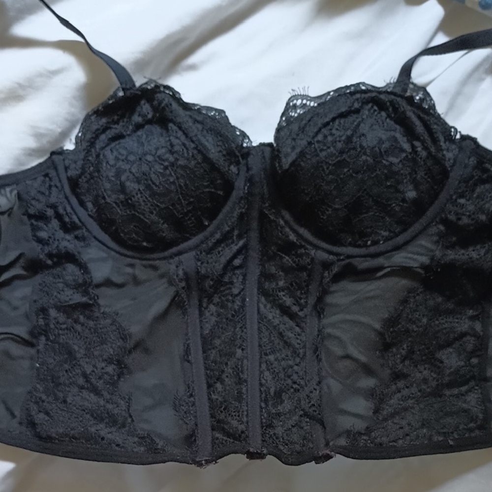 Black Lace Corset Top